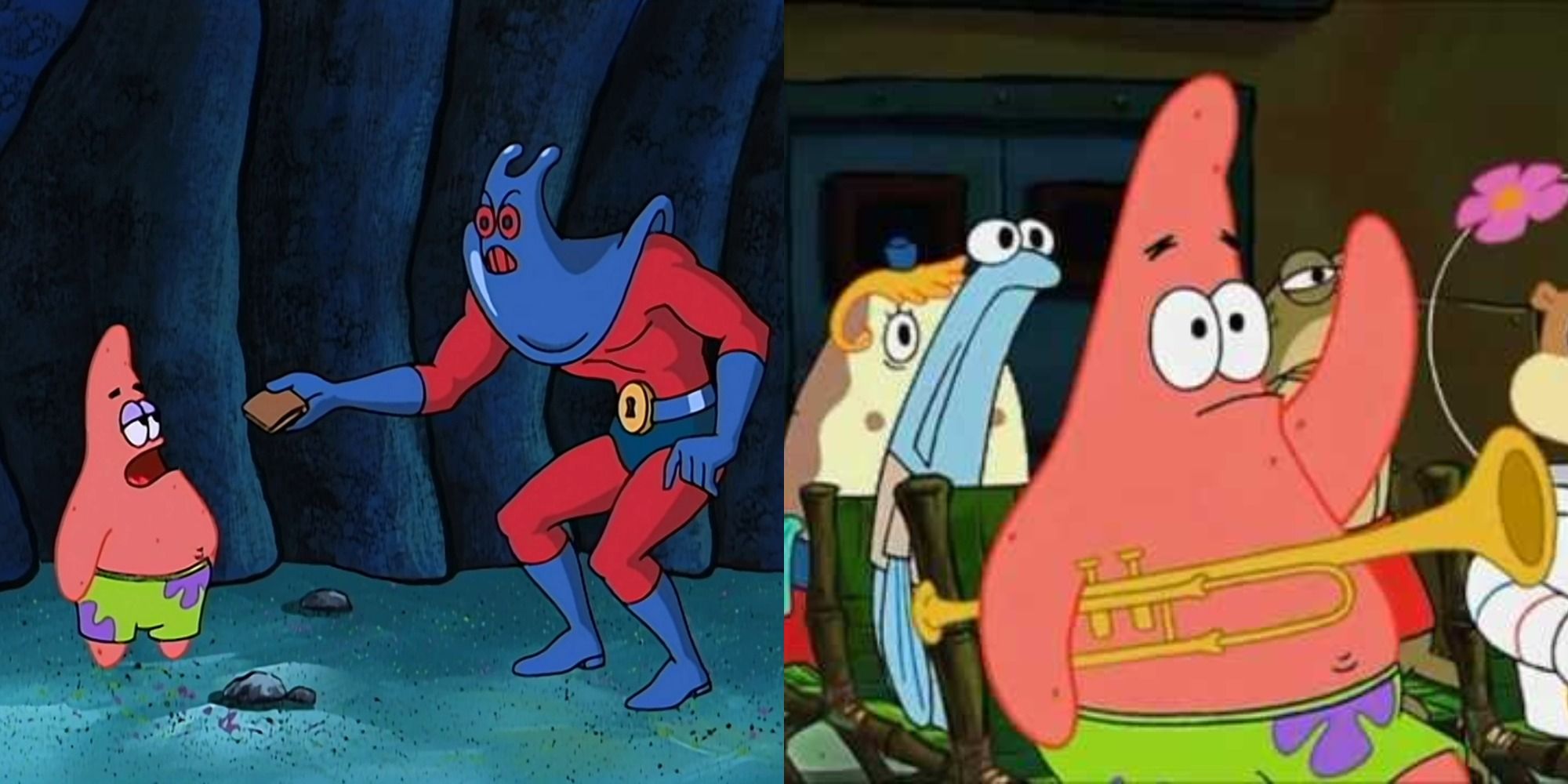 angry spongebob and patrick
