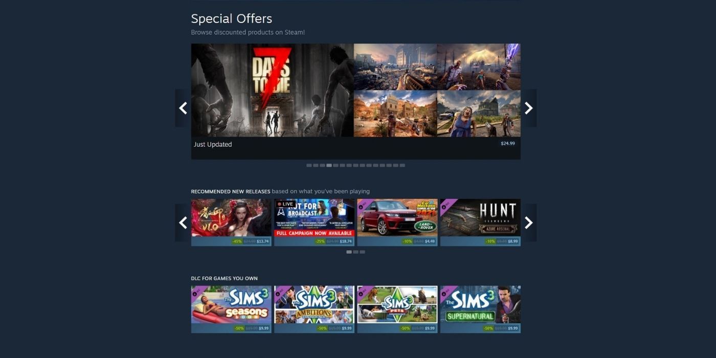 Steam Special Offers