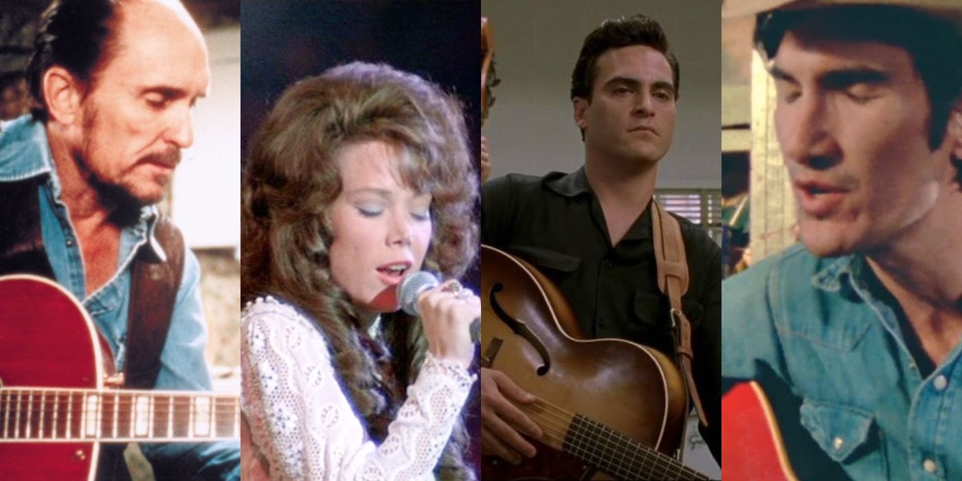 Stills from various films about Country Music