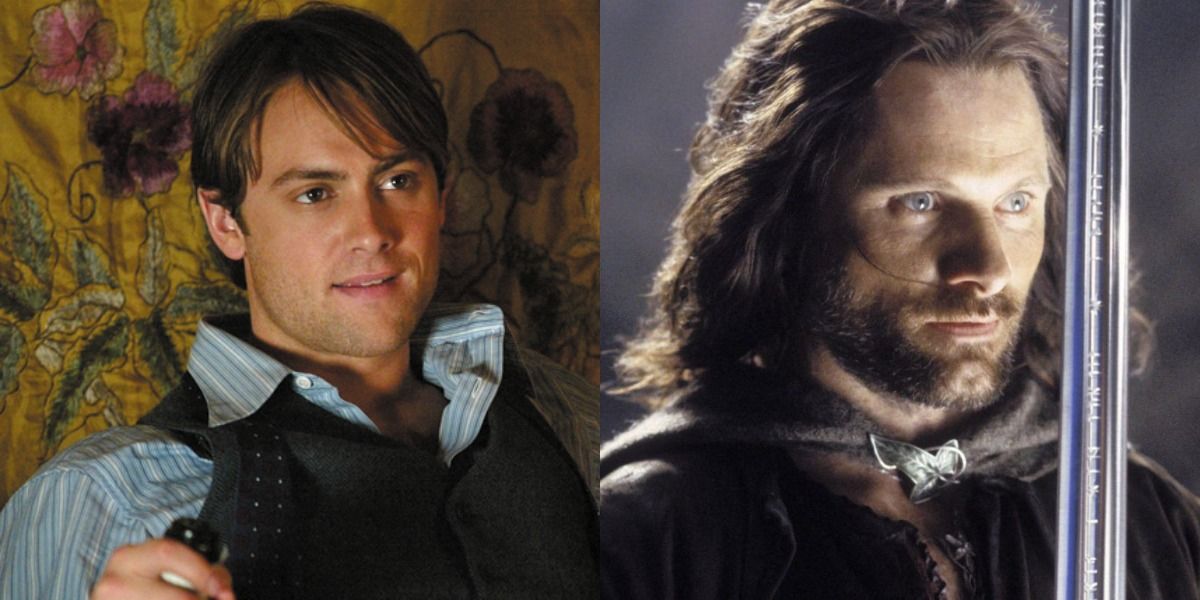 Actor Stuart Townsend and Viggo Mortensen as Aragorn.