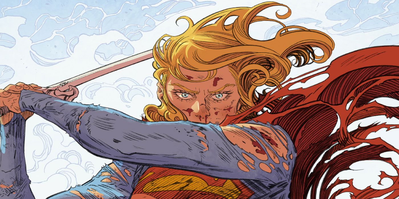 Supergirl: Woman of Tomorrow issue 8 image with Kara swinging a sword