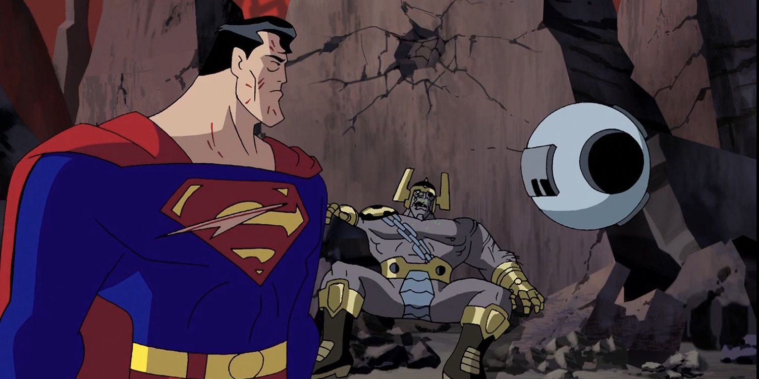 Superman defeats Draaga in Justice League 