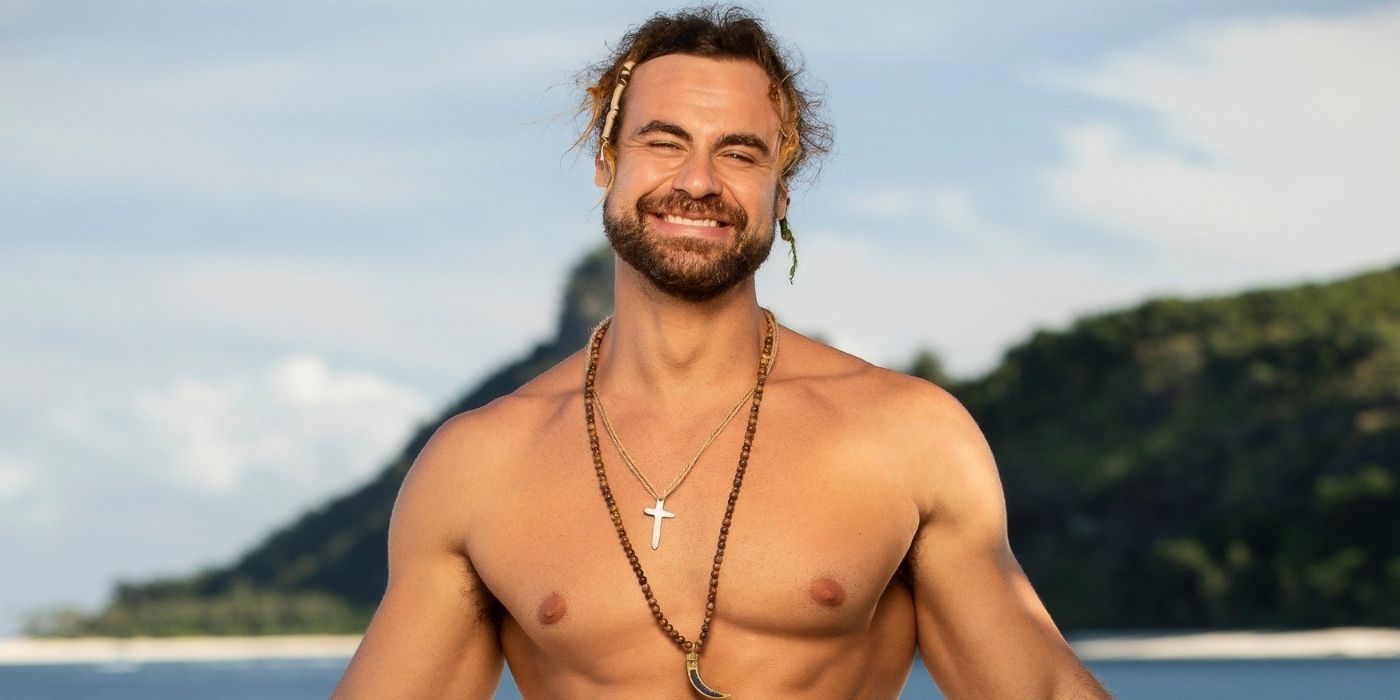 Jonathan Young smiling for the camera in Survivor 42