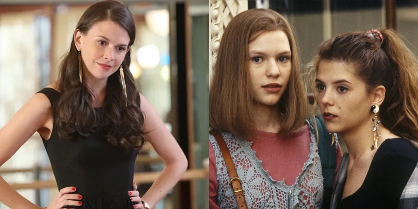 Split image of Michelle in Bunheads and Angela and Rayanne in My So-Called Life