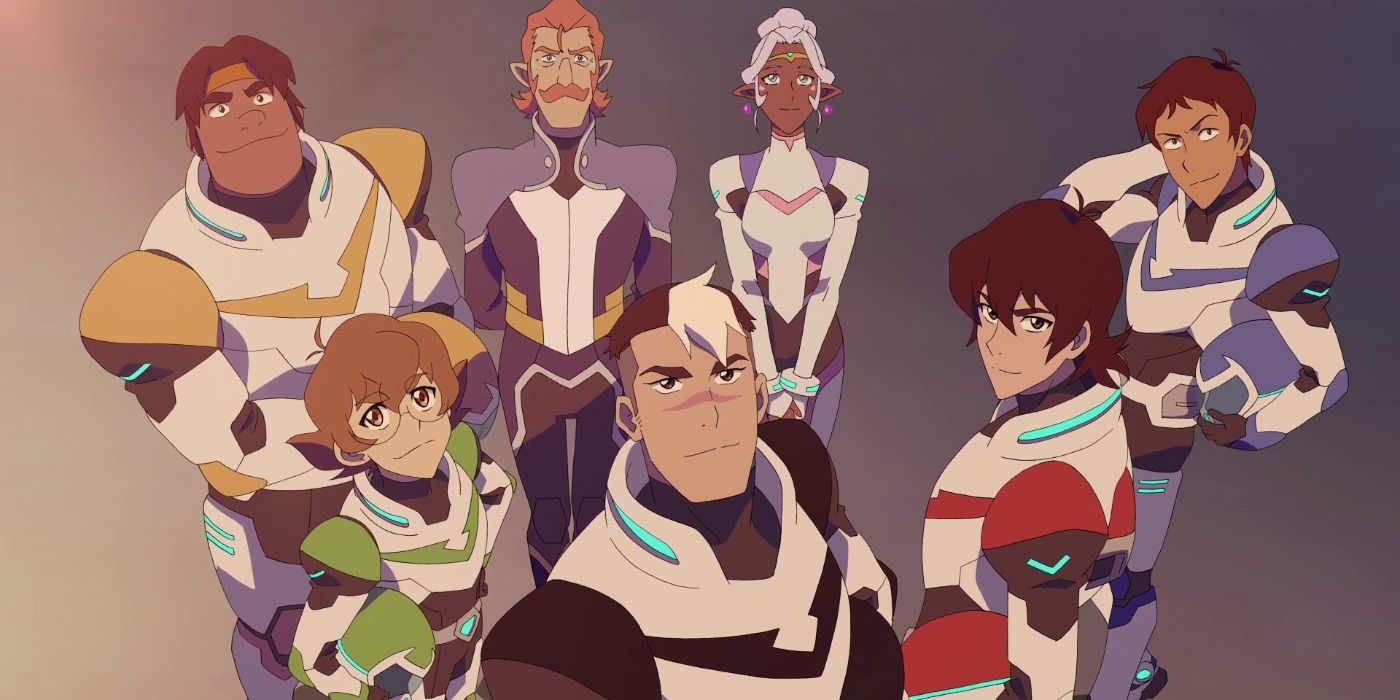The characters comprising Team Voltron in Voltron: Legendary Defender