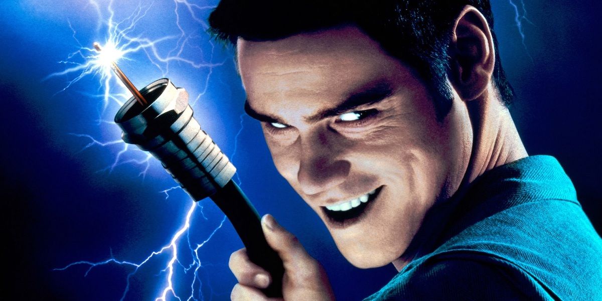 Jim Carrey smiles creepily in the Cable Guy image