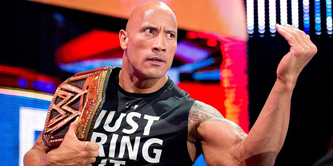 The Rock as WWE World Champion