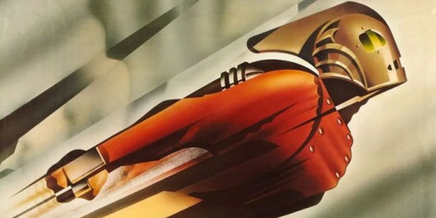 The Rocketeer flying