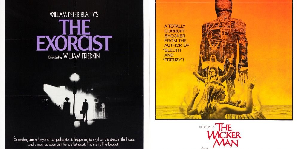 The Wicker Man and The Exorcist posters