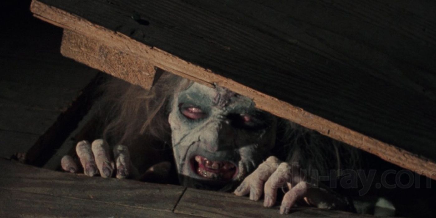 The first Deaditte in the cellar in The Evil Dead.