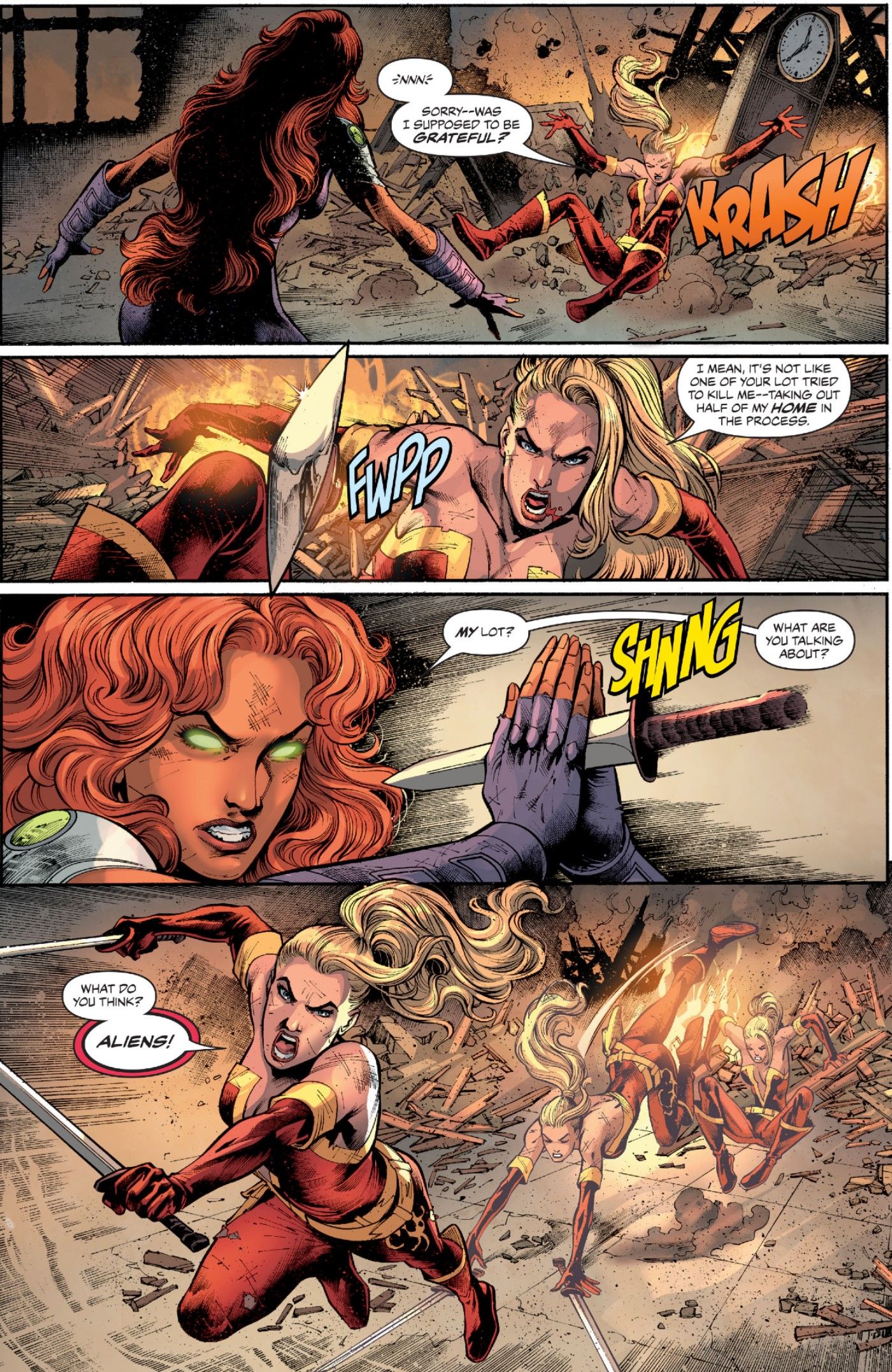Titans United #6 Starfire Blackfire Page 3