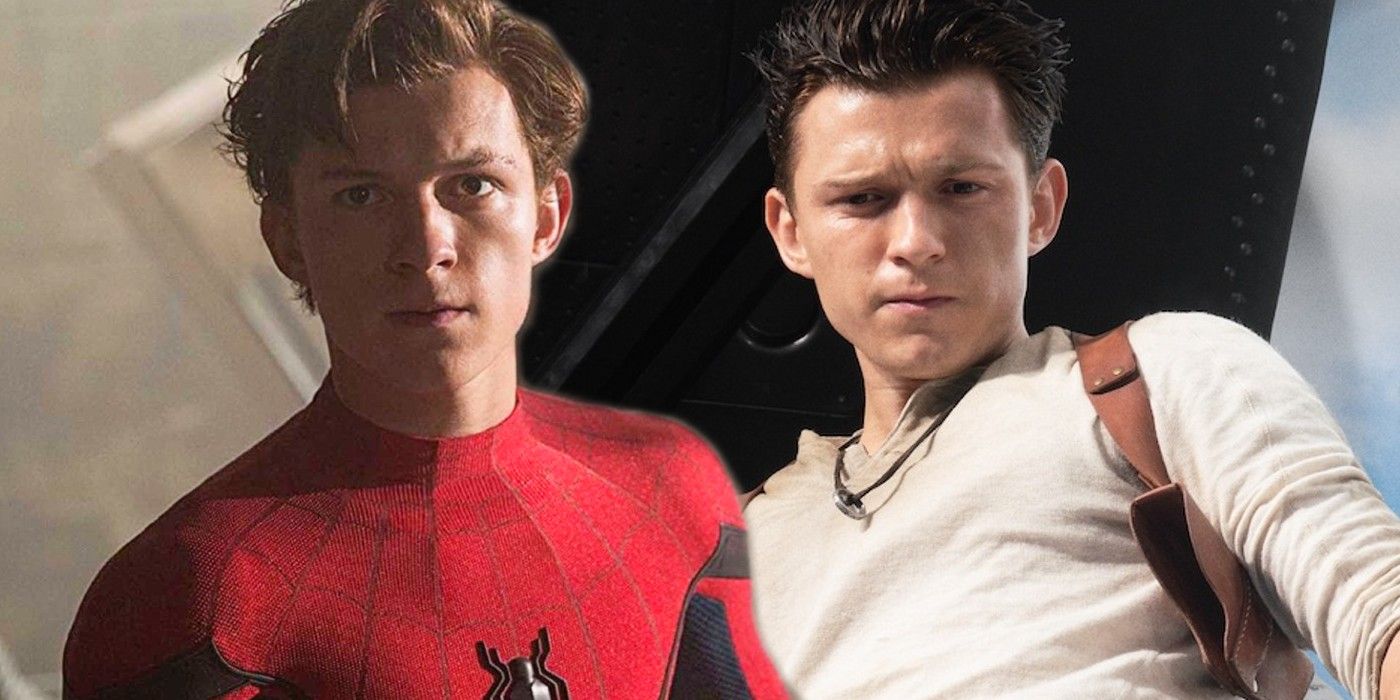 Tom Holland as Spider Man and Nathan Drake in Uncharted