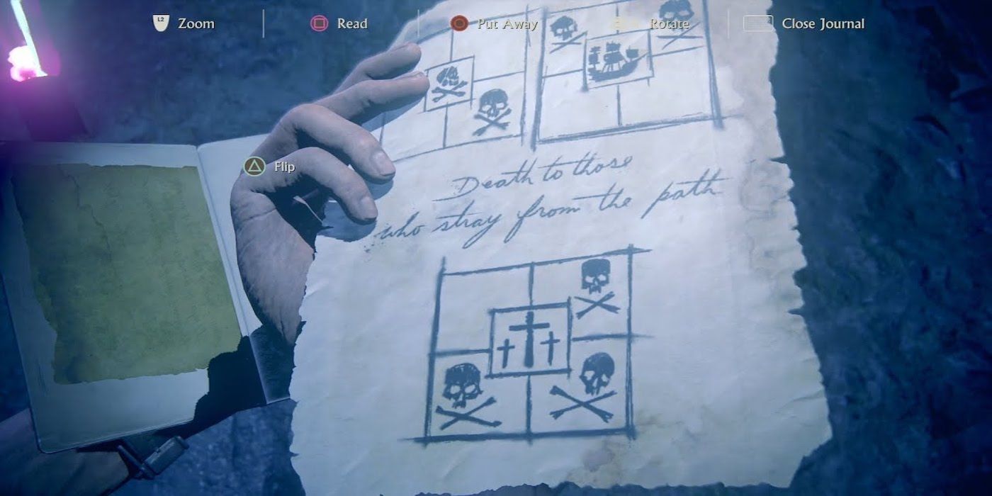 Uncharted 4 Death Maze Puzzle Chapter 19 Note Solution