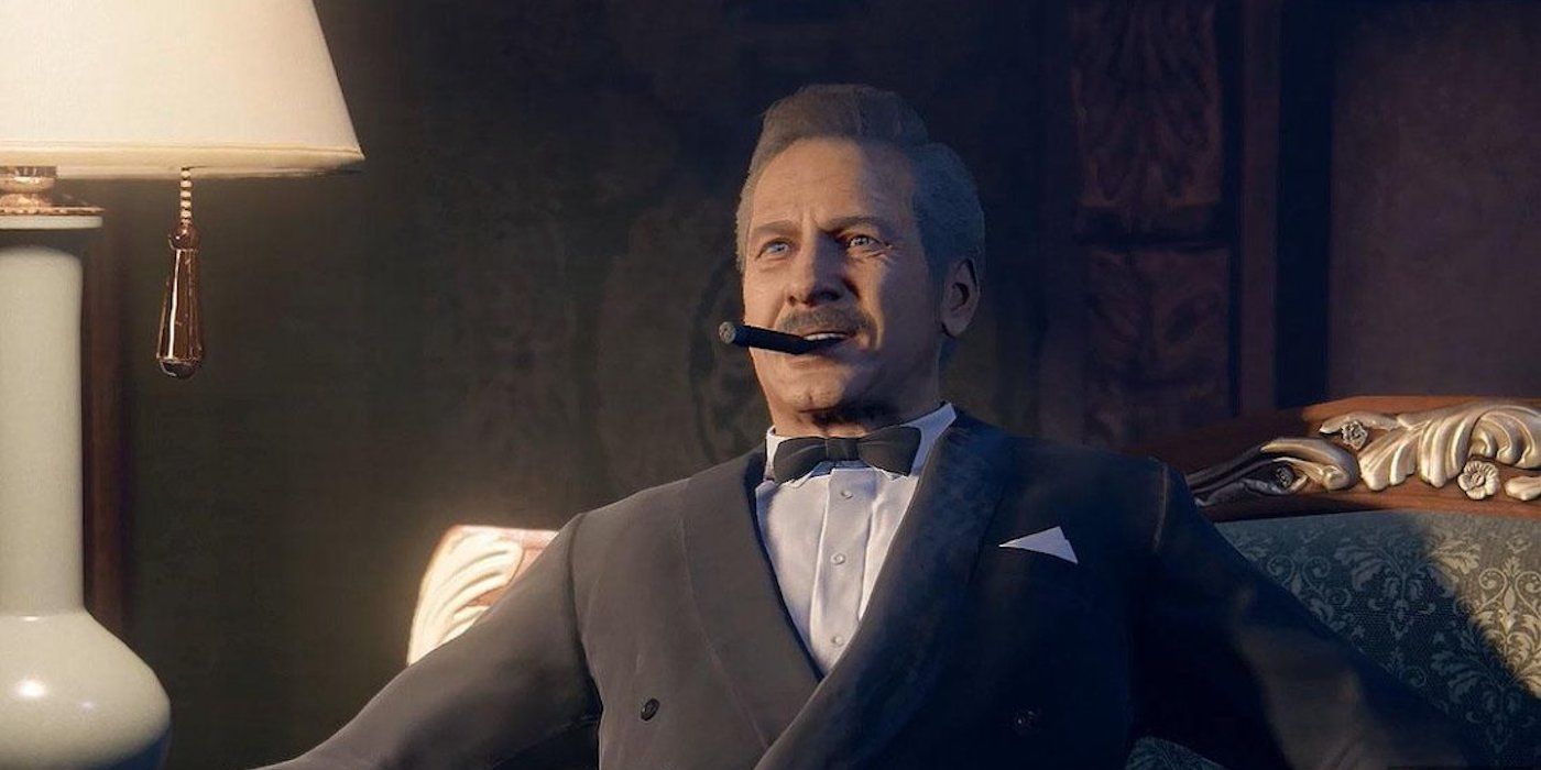 Sully in a tuxedo in Uncharted 4