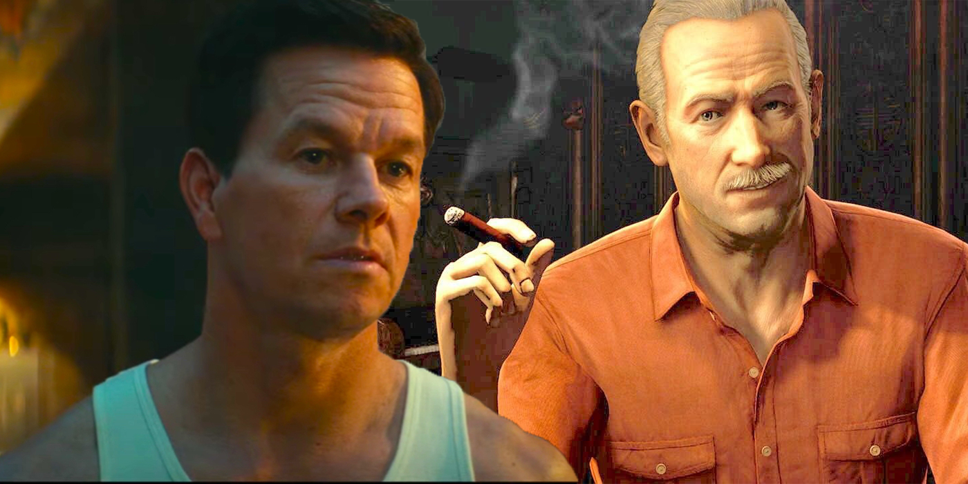 Uncharted Mark Wahlberg Sully mustache cigar fix
