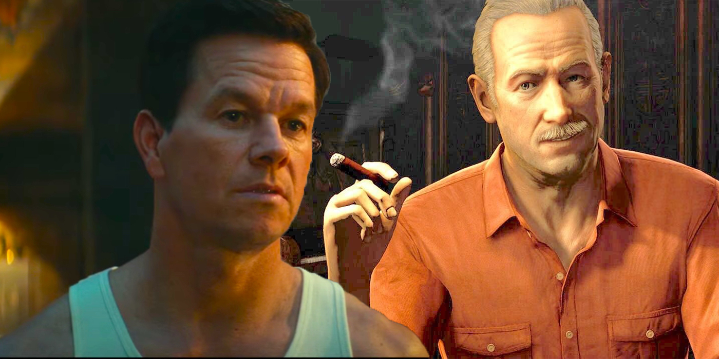 Conserto de charuto de bigode de Uncharted Mark Wahlberg Sully