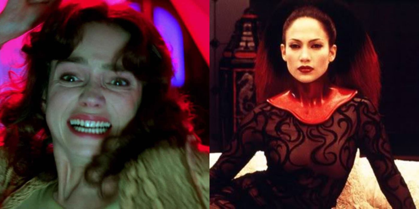 Split image of Suzy in Suspiria and Catherine in The Cell