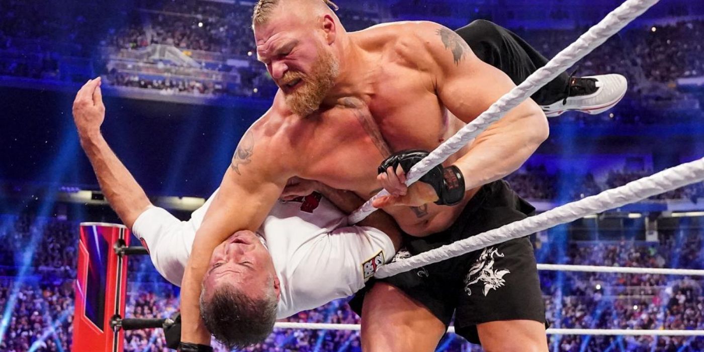 WWE Royal Rumble 2022 - Brock Lesnar vs Shane McMahon