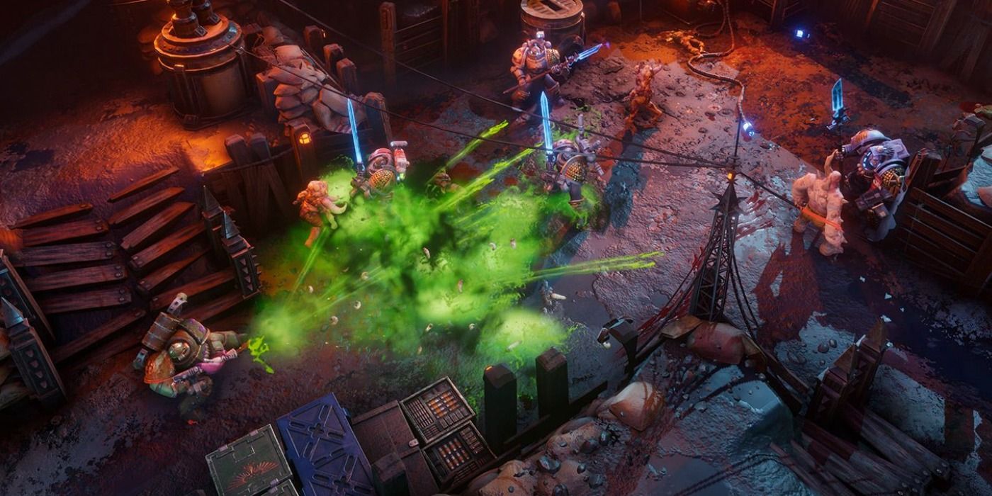 Warhammer 40k Chaos Gate Daemonhunters Space Marine Plague Knight Battle