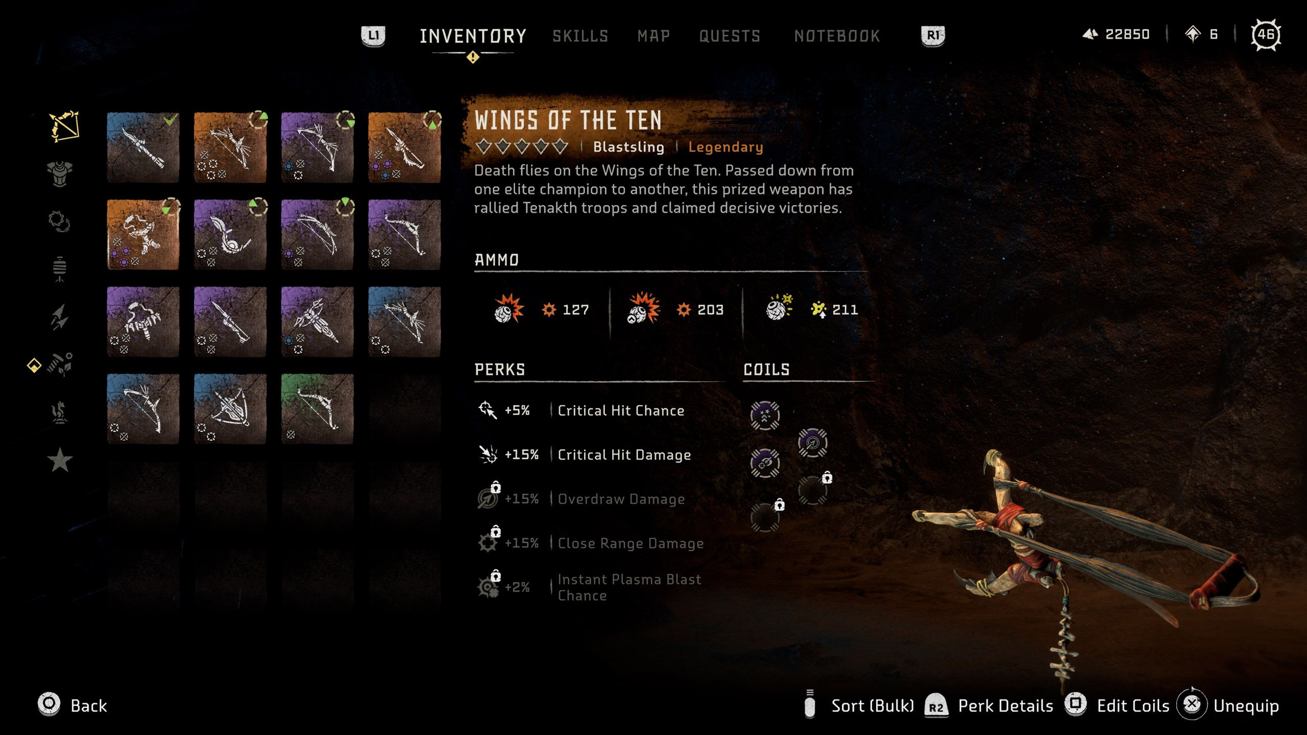 Blastsling (Wings of the Ten) in Horizon Forbidden West