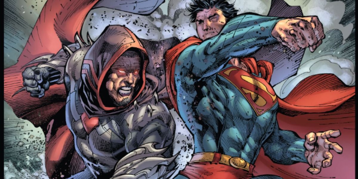 General Zod and Superman do battle in Superman: Earth One.