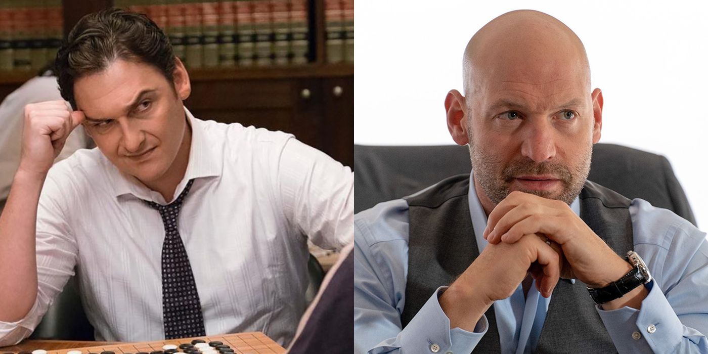 Split image of Bryan Connerty and Mike Prince from Billions.
