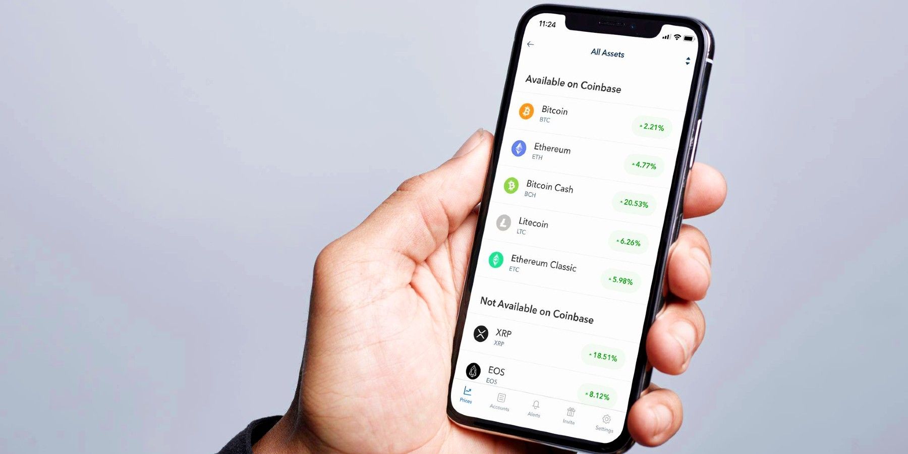 Coinbase App On Mobile Device