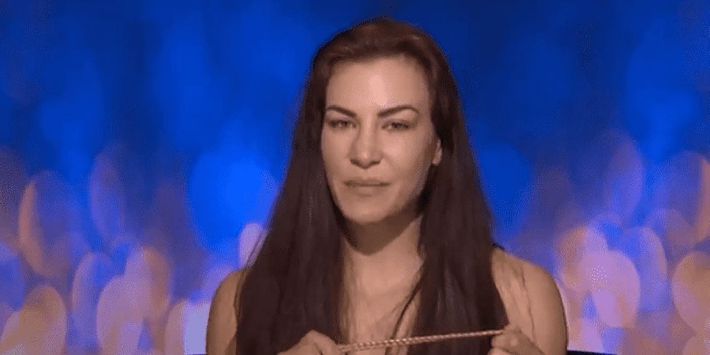Mieshe Tate talking in the diary room on Celebrity Big Brother.