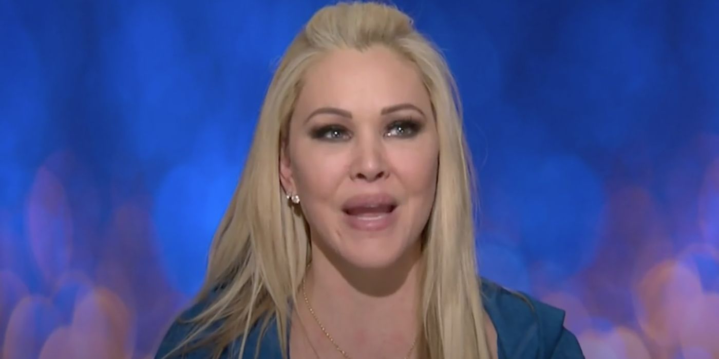 Shanna Moakler in the diary room, mid sentence in Celebrity Big Brother.