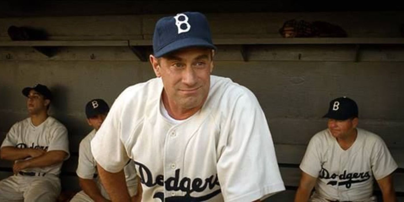 Christopher Meloni as the Dodgers coach in 42