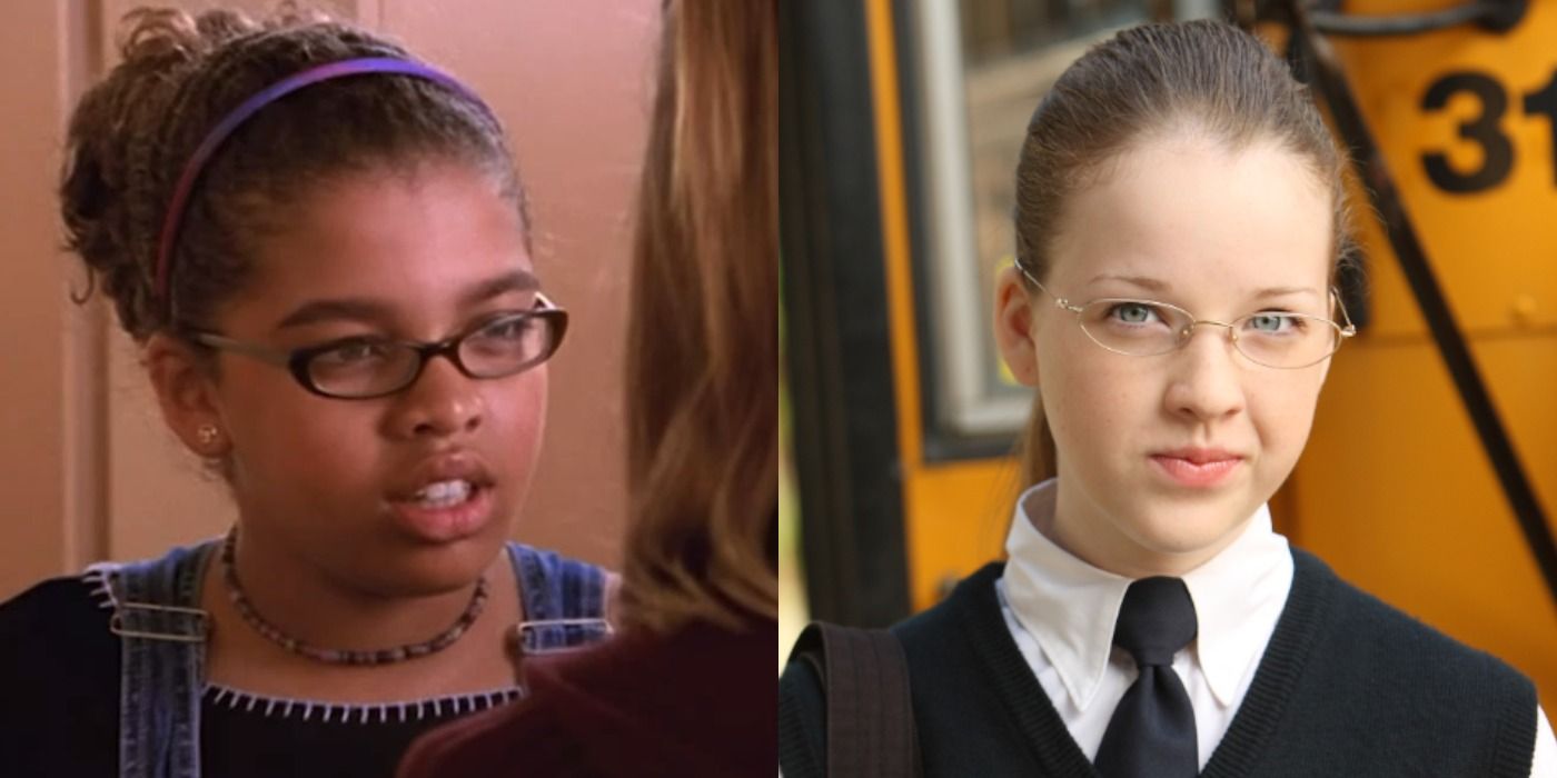 Split image of Clare and Liberty in Degrassi.