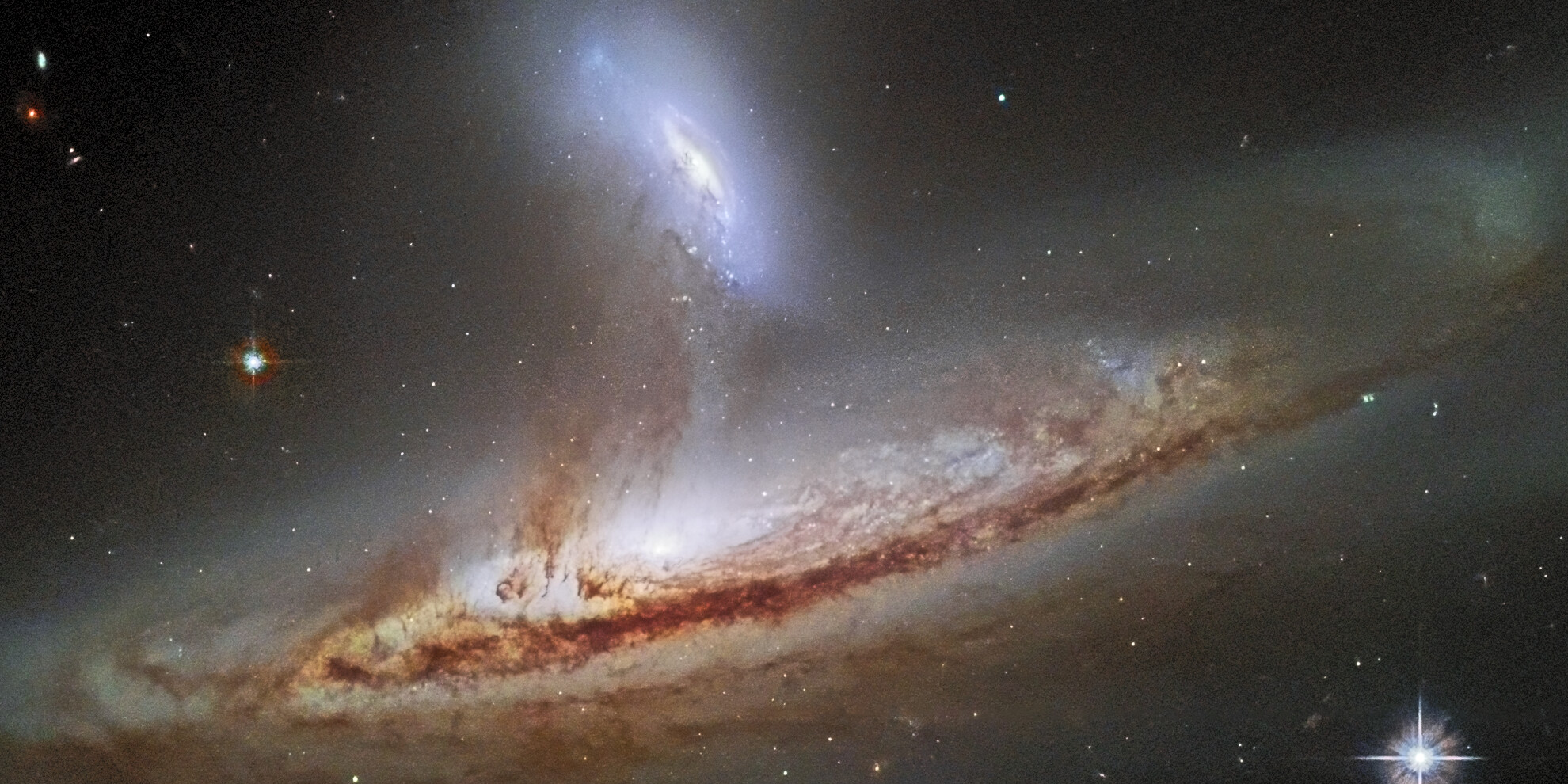 Hubble photo of galaxies NGC 169 and IC 1559