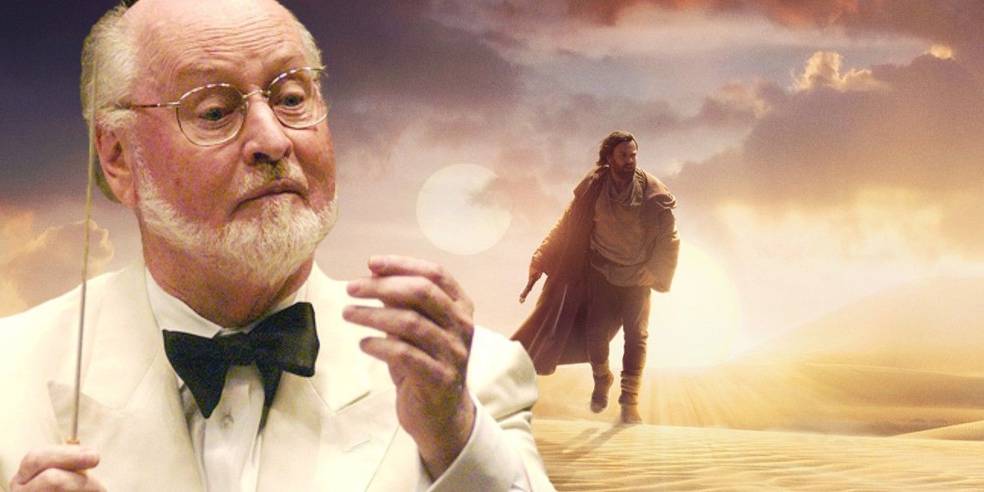 John Williams with the Obi-Wan Kenobi poster