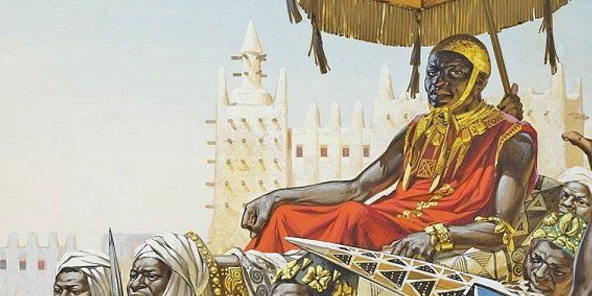 An illustration of Mansa Musa