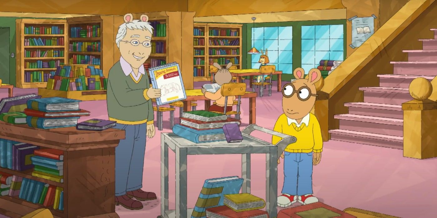 Marc Brown's cameo as a librarian in Arthur's finale.