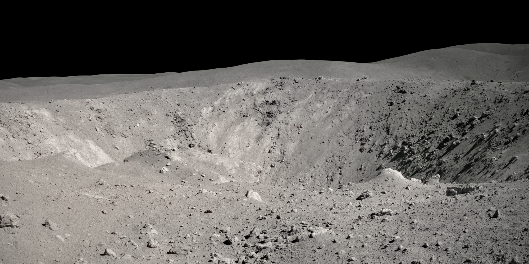 1972 Moon photo captured by Charlie Duke, upscaled with AI