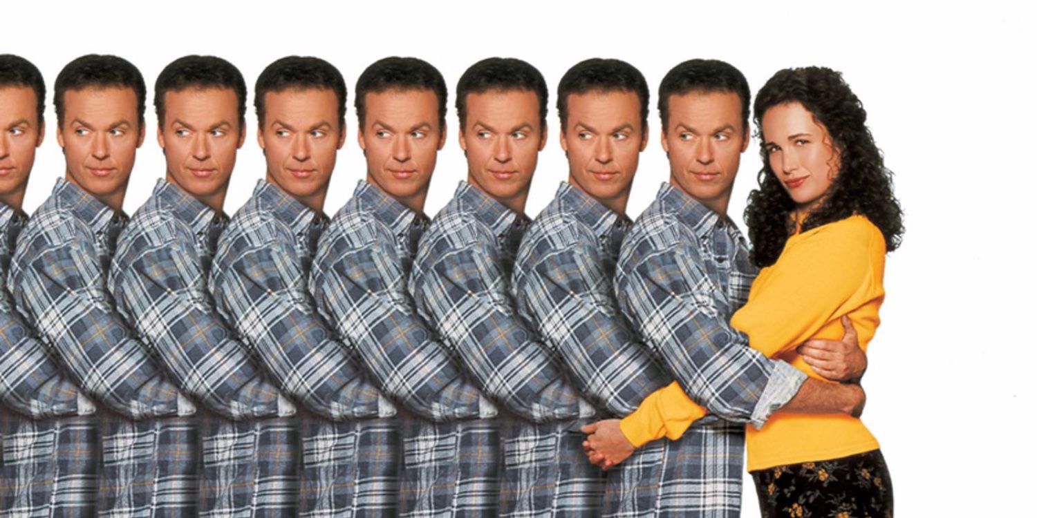 Multiplicity, with Michael Keaton and Andie MacDowell, Harold Ramis directed.