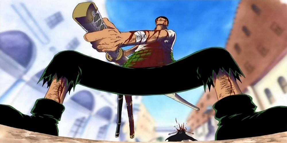Zoro fights Mr. 1 in One Piece