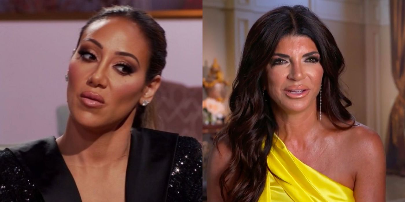 Split image of Melissa Gorga and Teresa Giudice on Real Housewives of New Jersey