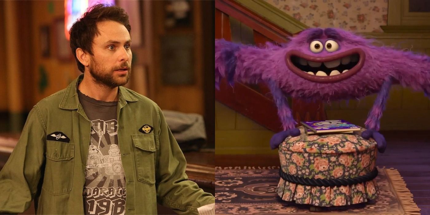 Split image of Charlie and Art from Monsters University - Disney and It&rsquo;s Always Sunny in Philadelphia