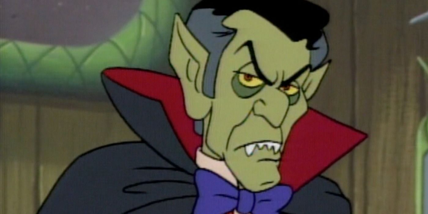 Count Dracula frowning in Scooby Doo and the Reluctant Werewolf