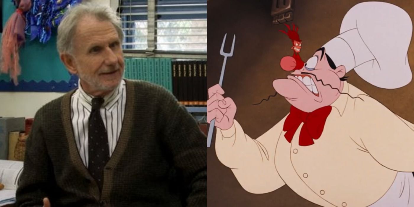 Split image of Dr Larry Meyers, and Chef Louis and Sebastian from The little Mermaid - Disney and It&rsquo;s Always Sunny in Philadelphia