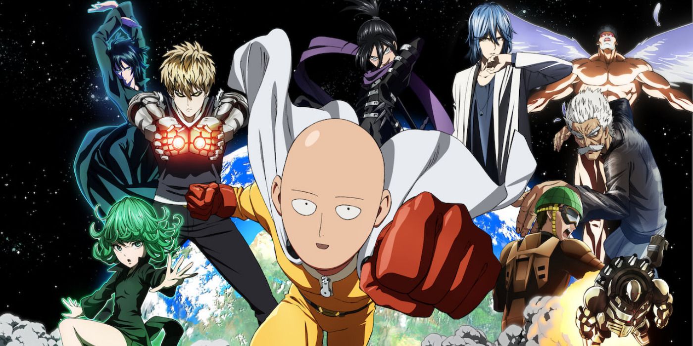 One Punch Man Poster With Core Characters