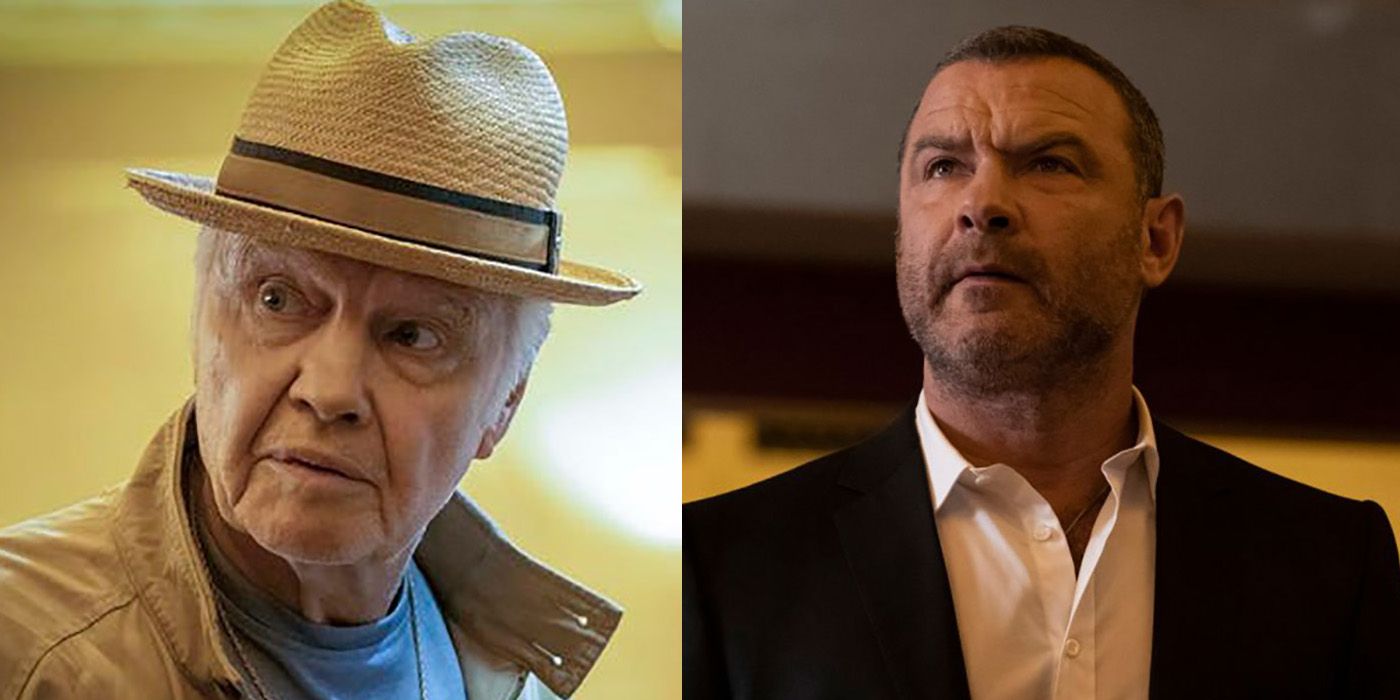 Split image of Mickey and Ray from Ray Donovan.