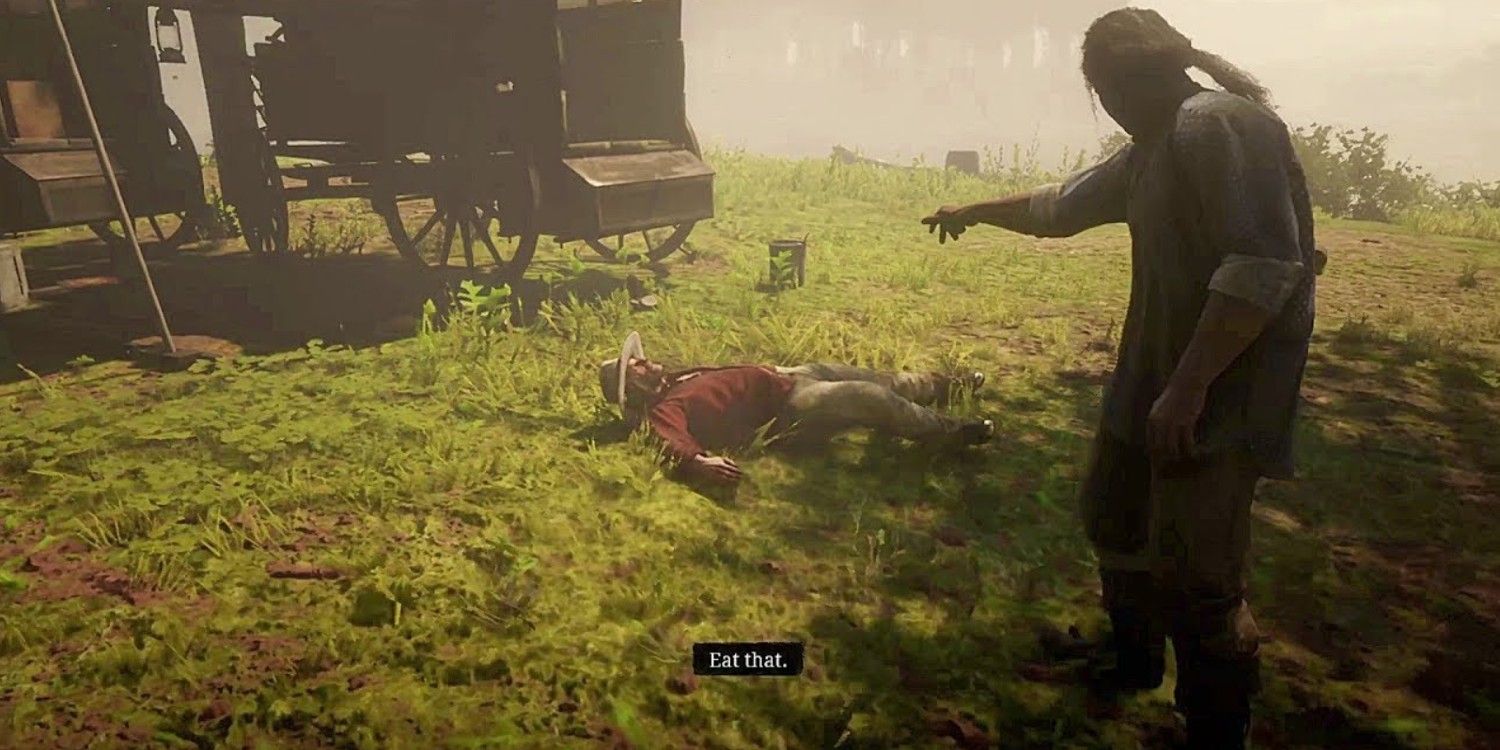In RDR 2, Micah can never win a fight without his guns.