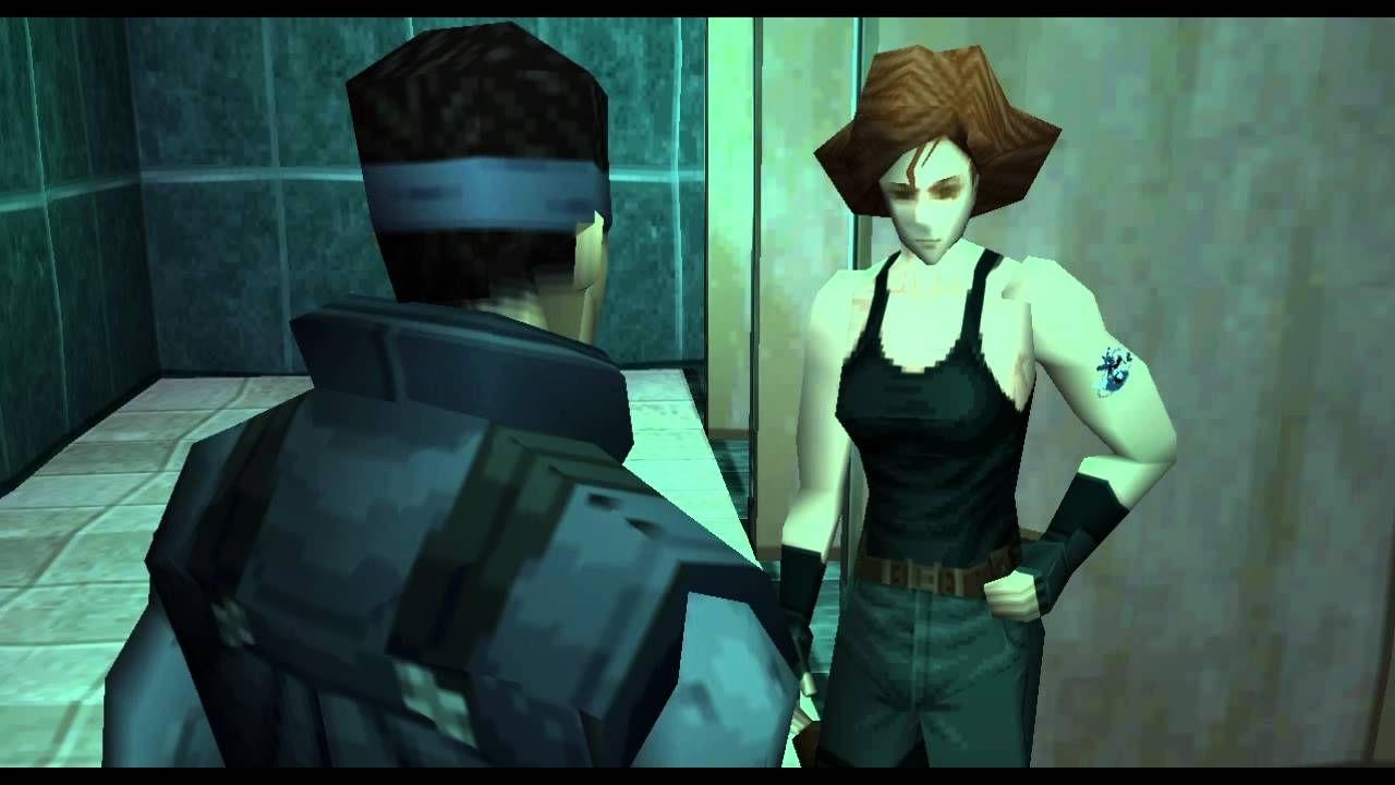 Snake Meeting Meryl in Metal Gear Solid