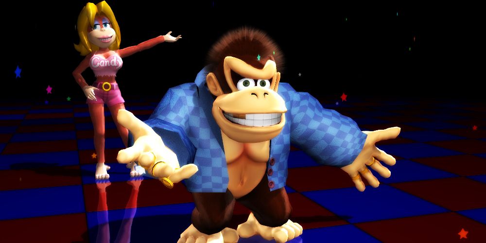 Swanky performs on TV in Donkey Kong 3