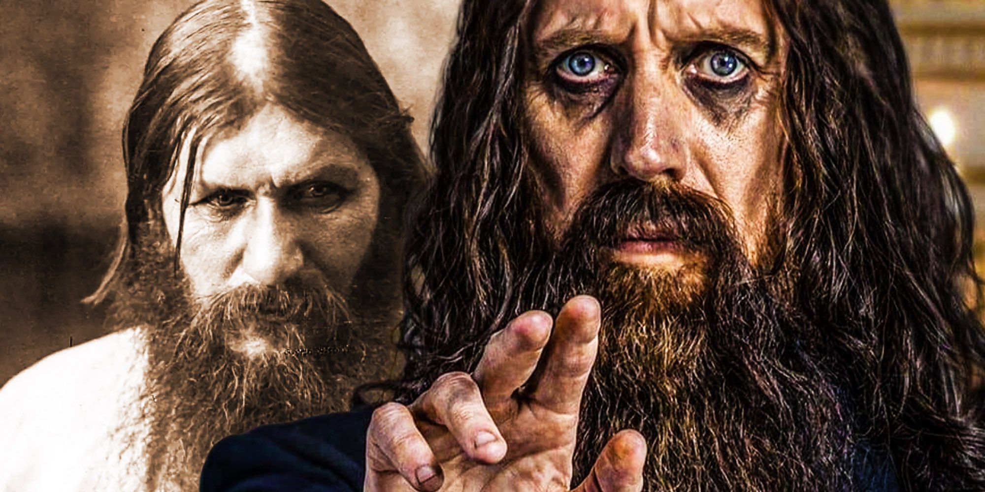 the Kings Man cast and real life character comparison Rasputin