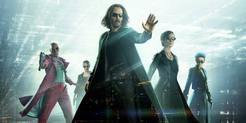 Neo leads the gang in a poster for The Matrix: Resurrections