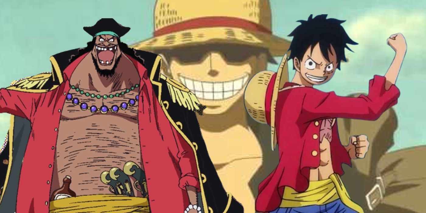 Blended image of different characters from One Piece.